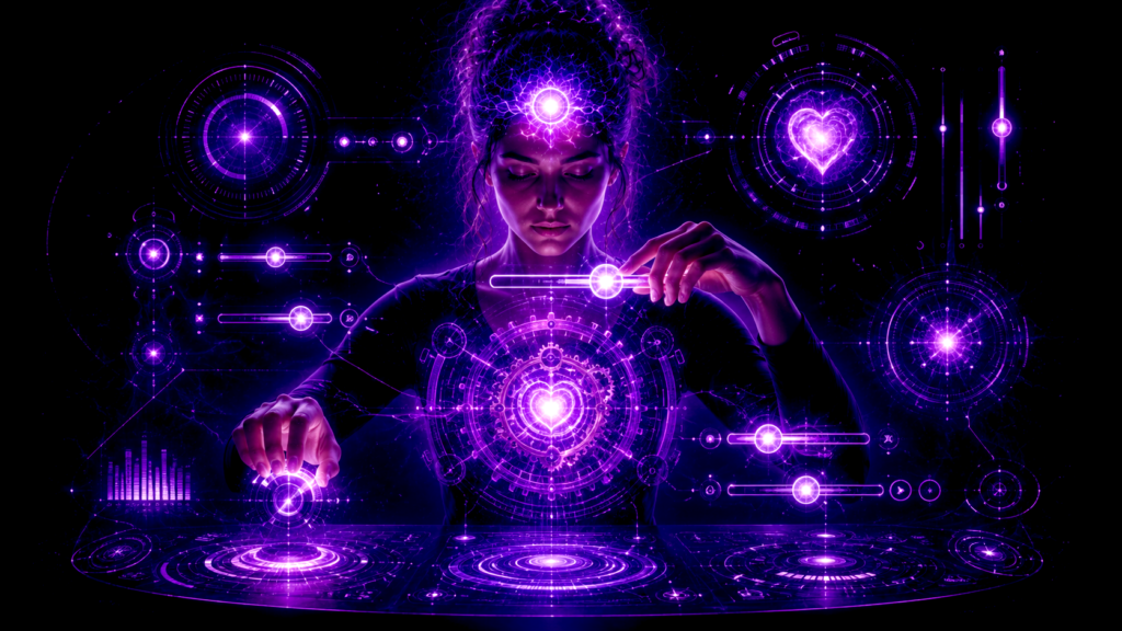 Femme en état d’hypnose symbolisant la régulation émotionnelle chez une personne hypersensible